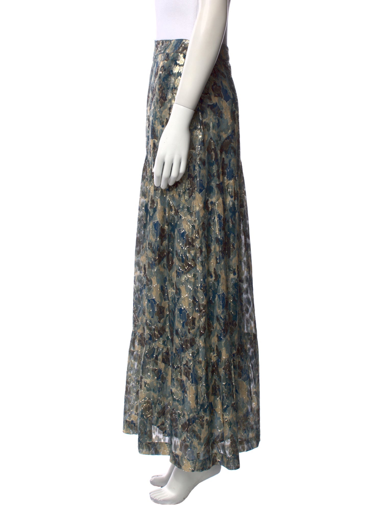 BA&SH Silk Long Skirt