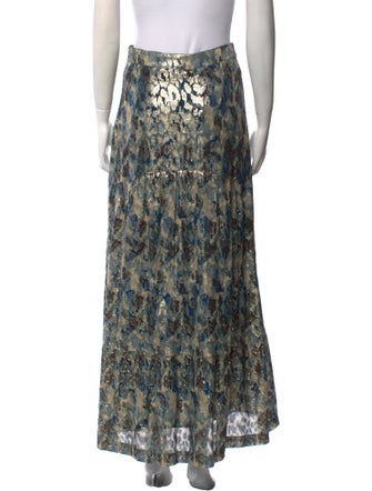 BA&SH Silk Long Skirt