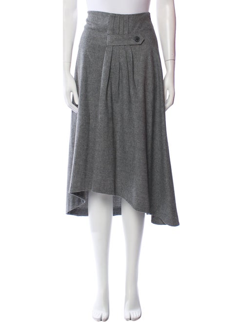 BA&SH Pleated Accents Midi Length Skirt