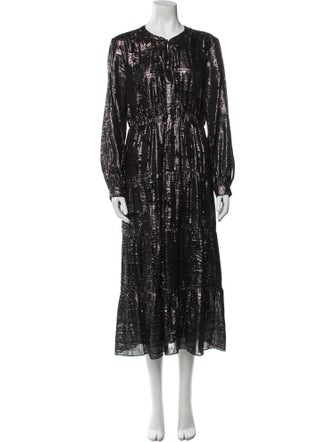 BA&SH Silk Long Dress