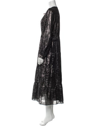 BA&SH Silk Long Dress
