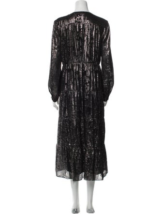 BA&SH Silk Long Dress