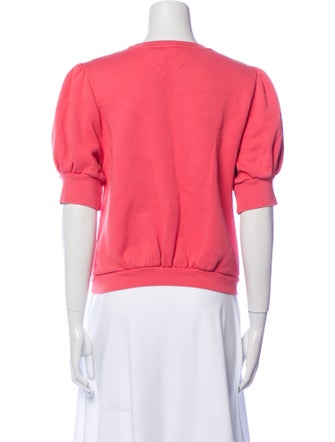 BA&SH Crew Neck Short Sleeve Sweatshirt