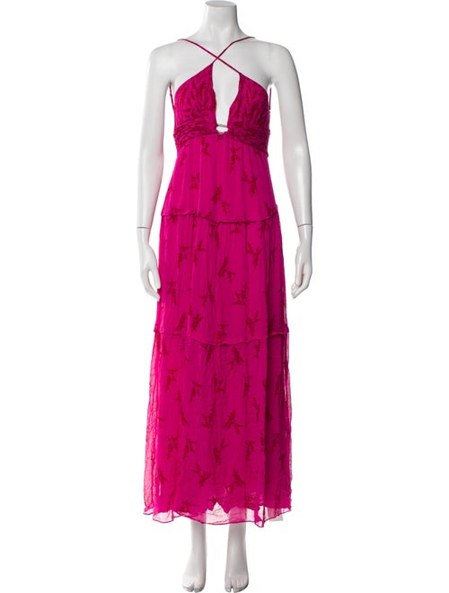 BA&SH Halterneck Long Dress