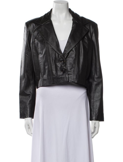 BA&SH Lamb Leather Biker Jacket