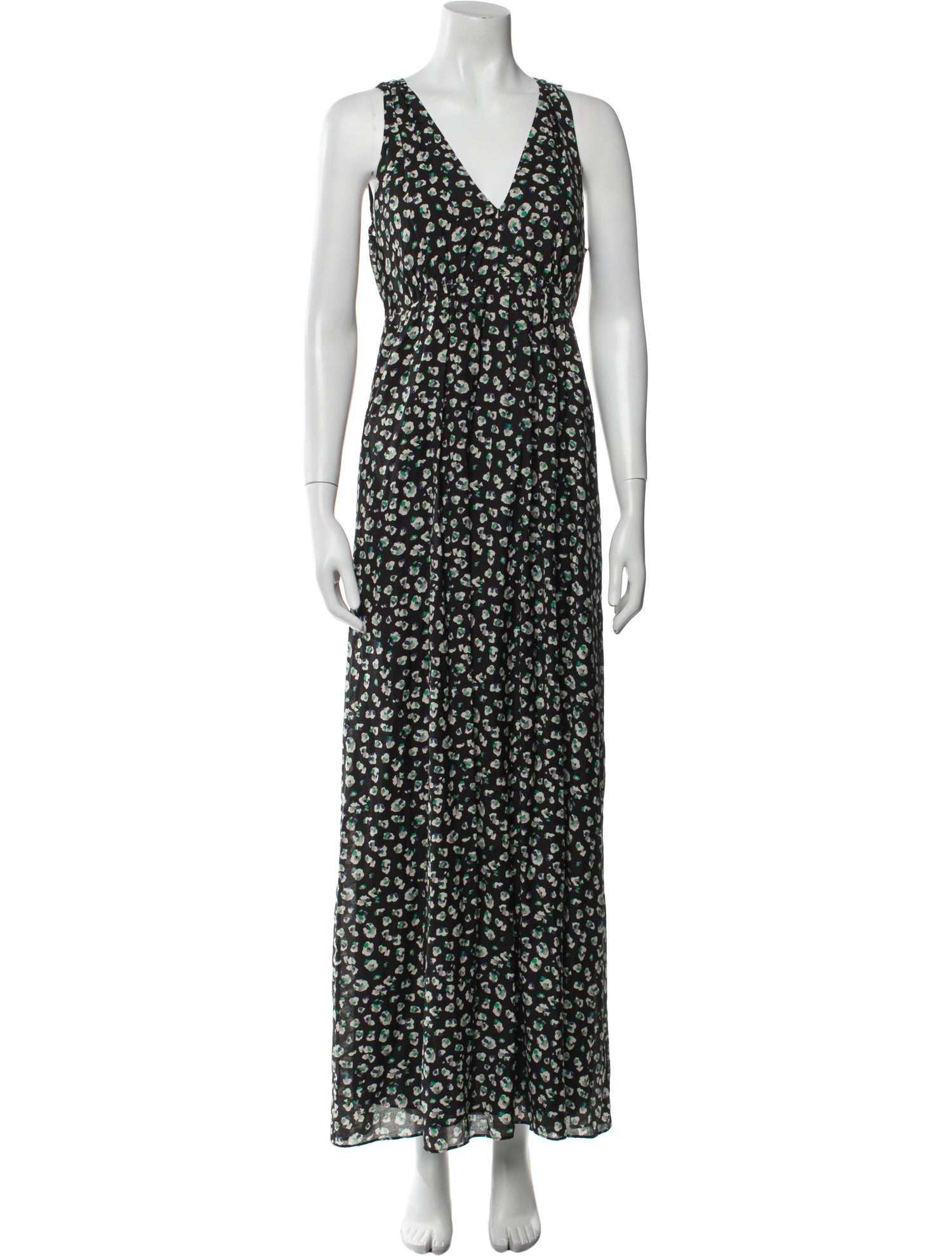 BA&SH Floral Print Long Dress
