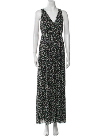BA&SH Floral Print Long Dress