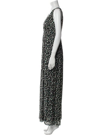 BA&SH Floral Print Long Dress