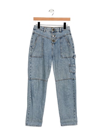 BA&SH Mid-Rise Straight Leg Jeans