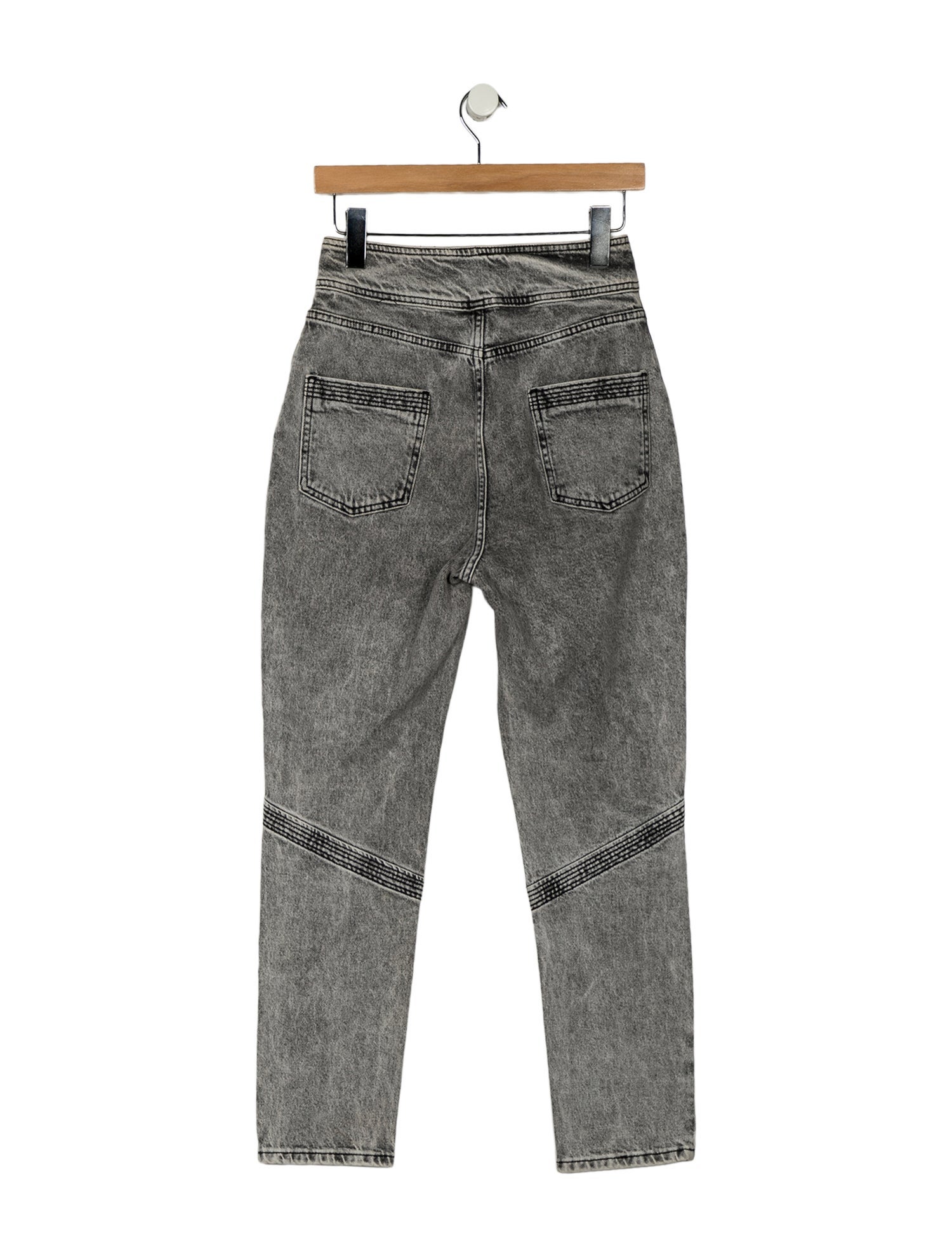 BA&SH High-Rise Straight Leg Jeans