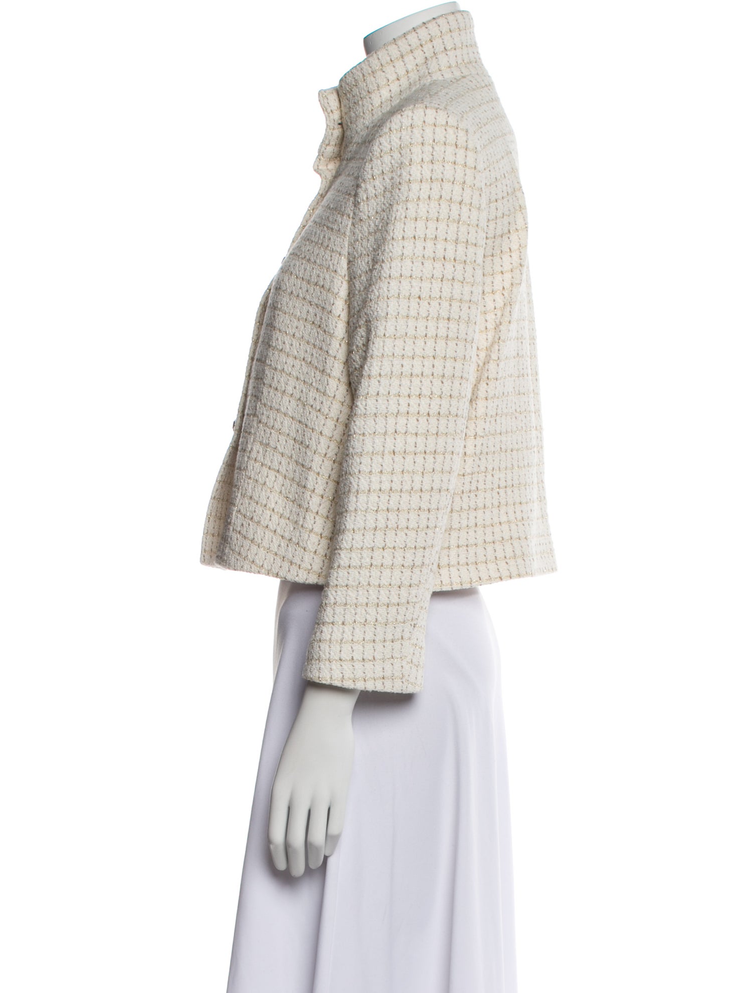 BA&SH Tweed Pattern Evening Jacket