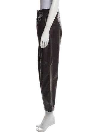 BA&SH Faux Leather Straight Leg Pants