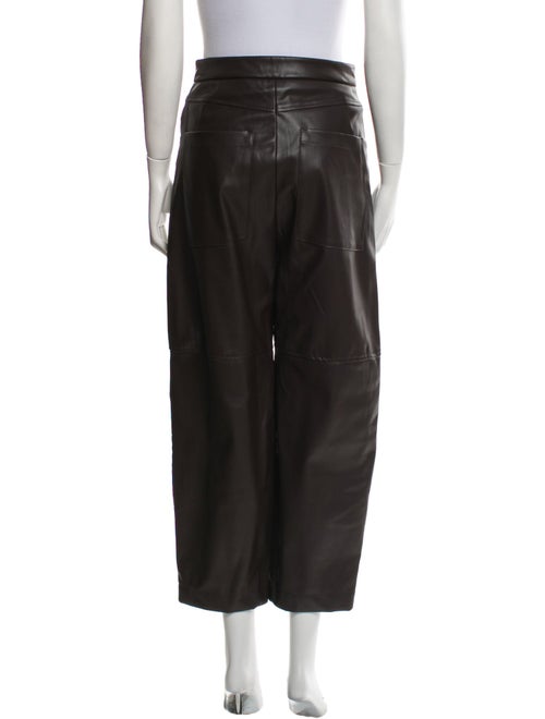 BA&SH Faux Leather Straight Leg Pants