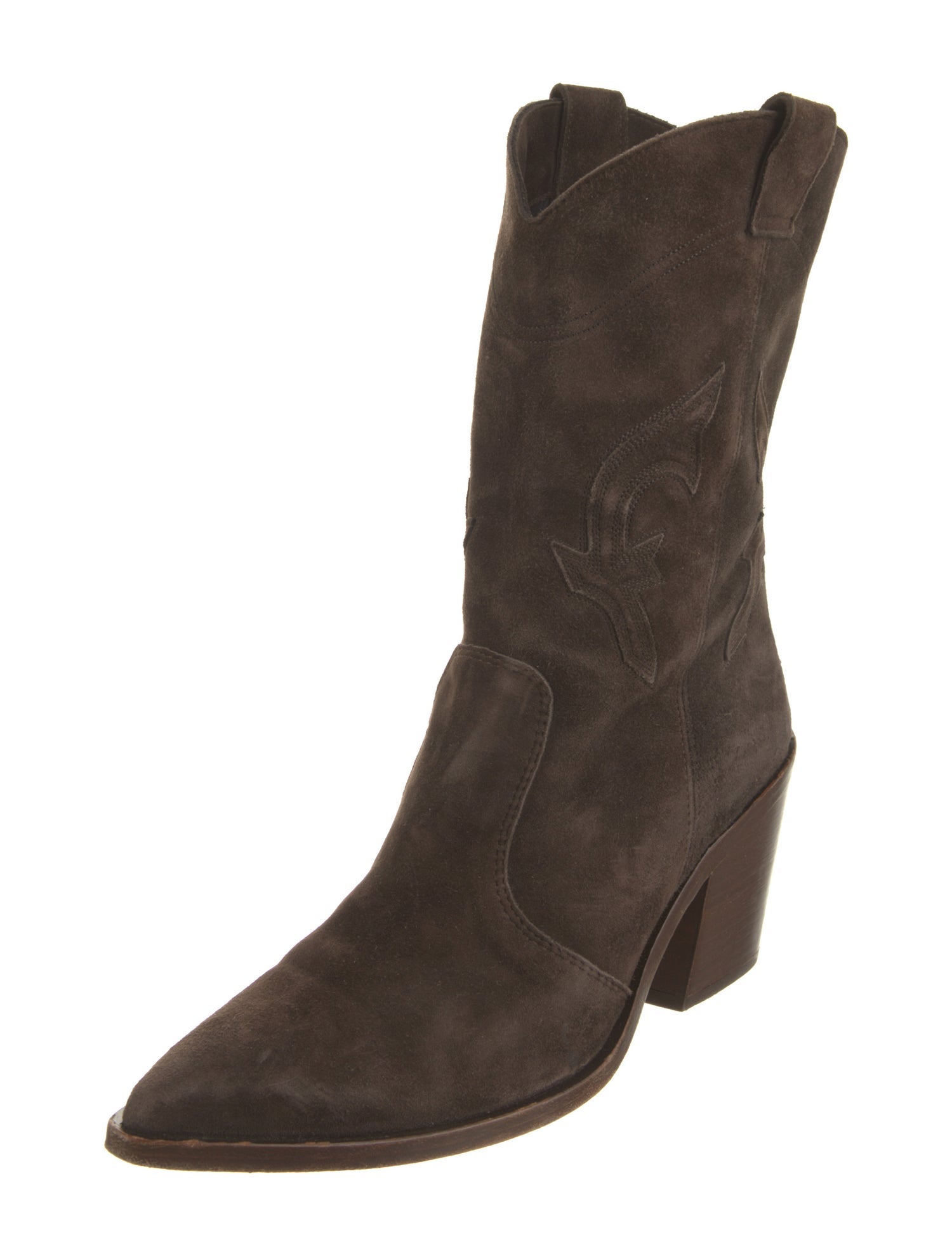 BA&SH Suede Western Boots