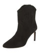 BA&SH Suede Embroidered Accent Western Boots