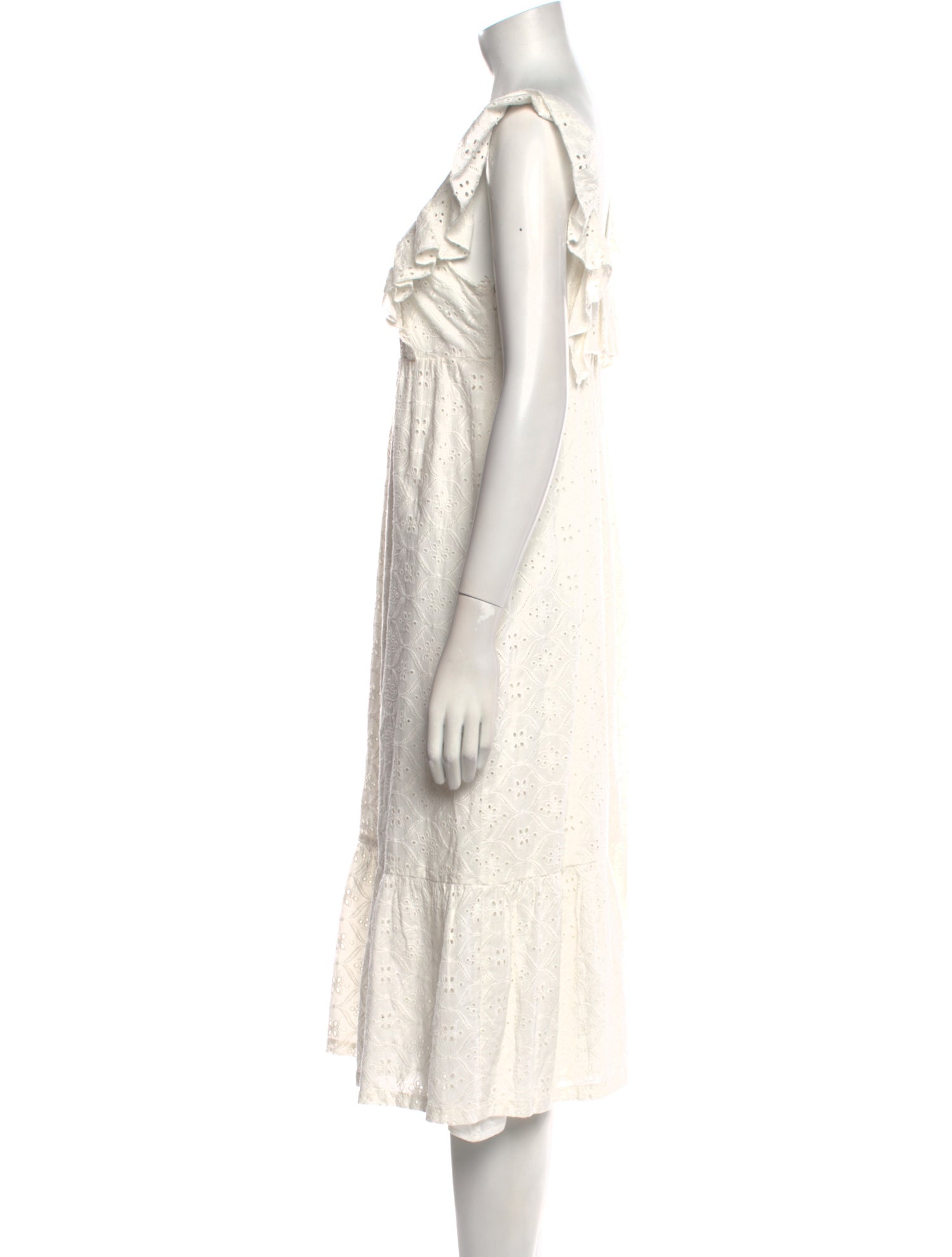 BA&SH Square Neckline Midi Length Dress