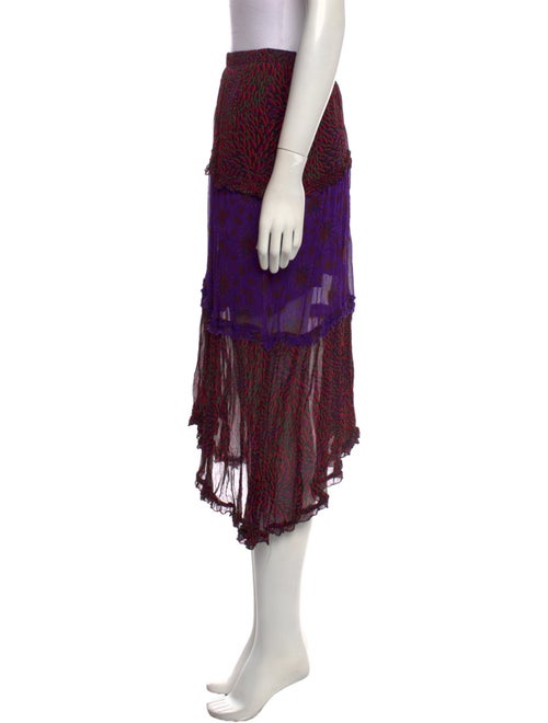 BA&SH Printed Knee-Length Skirt