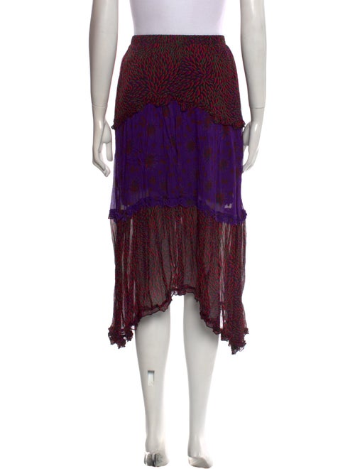 BA&SH Printed Knee-Length Skirt