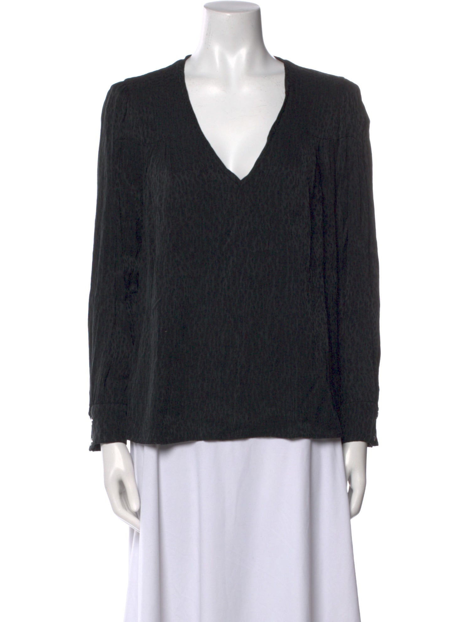 BA&SH V-Neck Long Sleeve Blouse