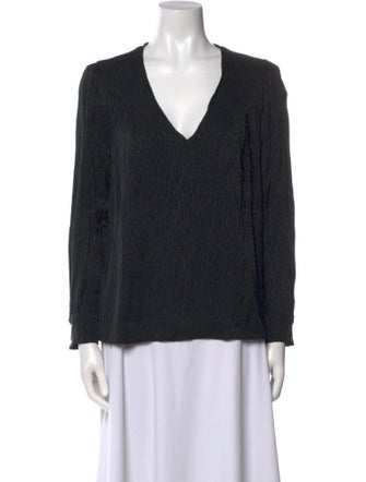 BA&SH V-Neck Long Sleeve Blouse