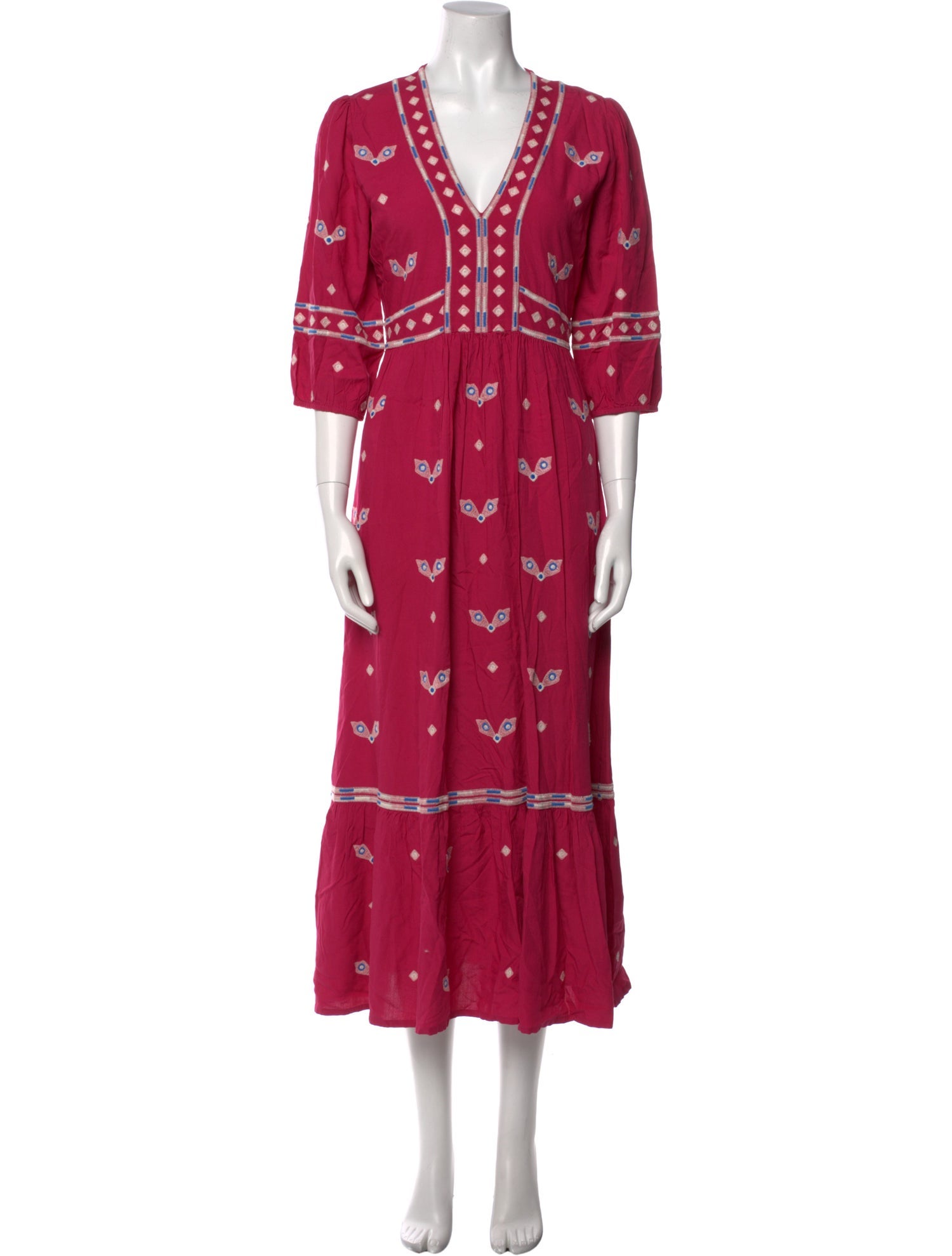 BA&SH Printed Long Dress