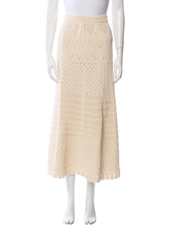 BA&SH Lace Pattern Midi Length Skirt