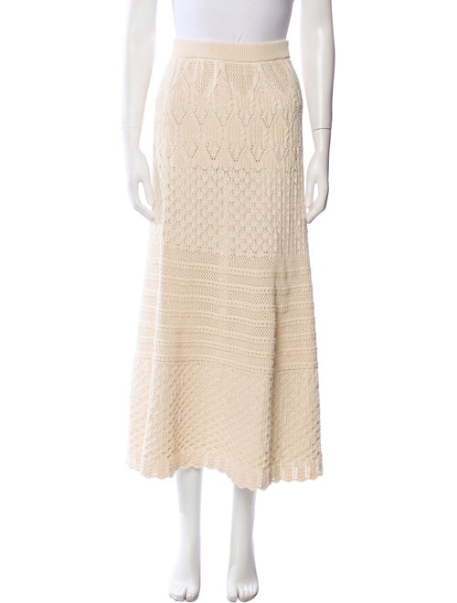 BA&SH Lace Pattern Midi Length Skirt