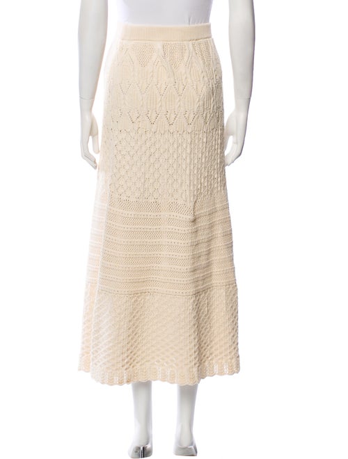 BA&SH Lace Pattern Midi Length Skirt