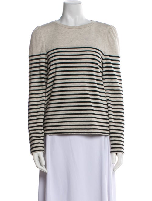 BA&SH Striped Crew Neck Top