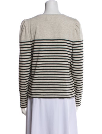 BA&SH Striped Crew Neck Top
