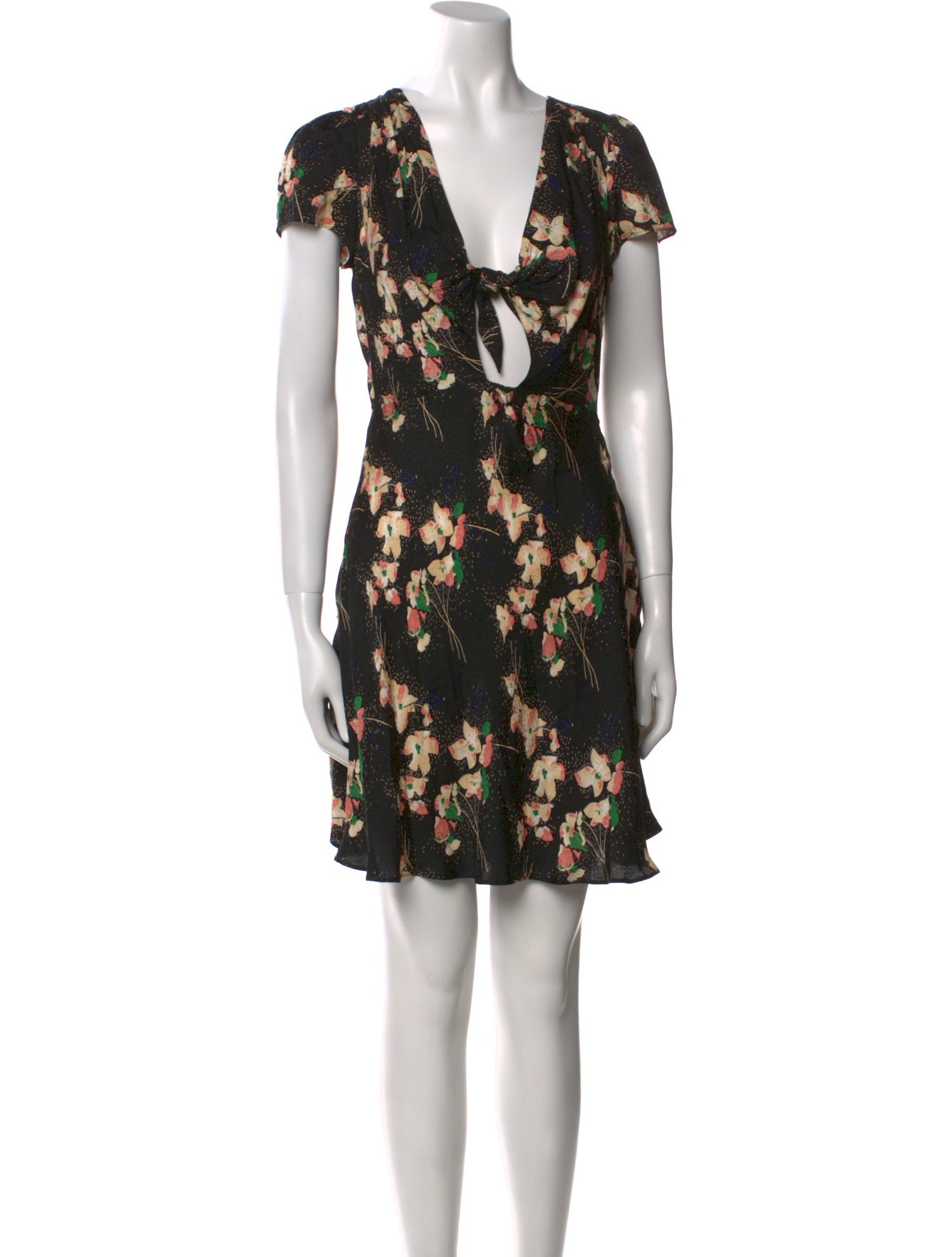BA&SH Floral Print Mini Dress