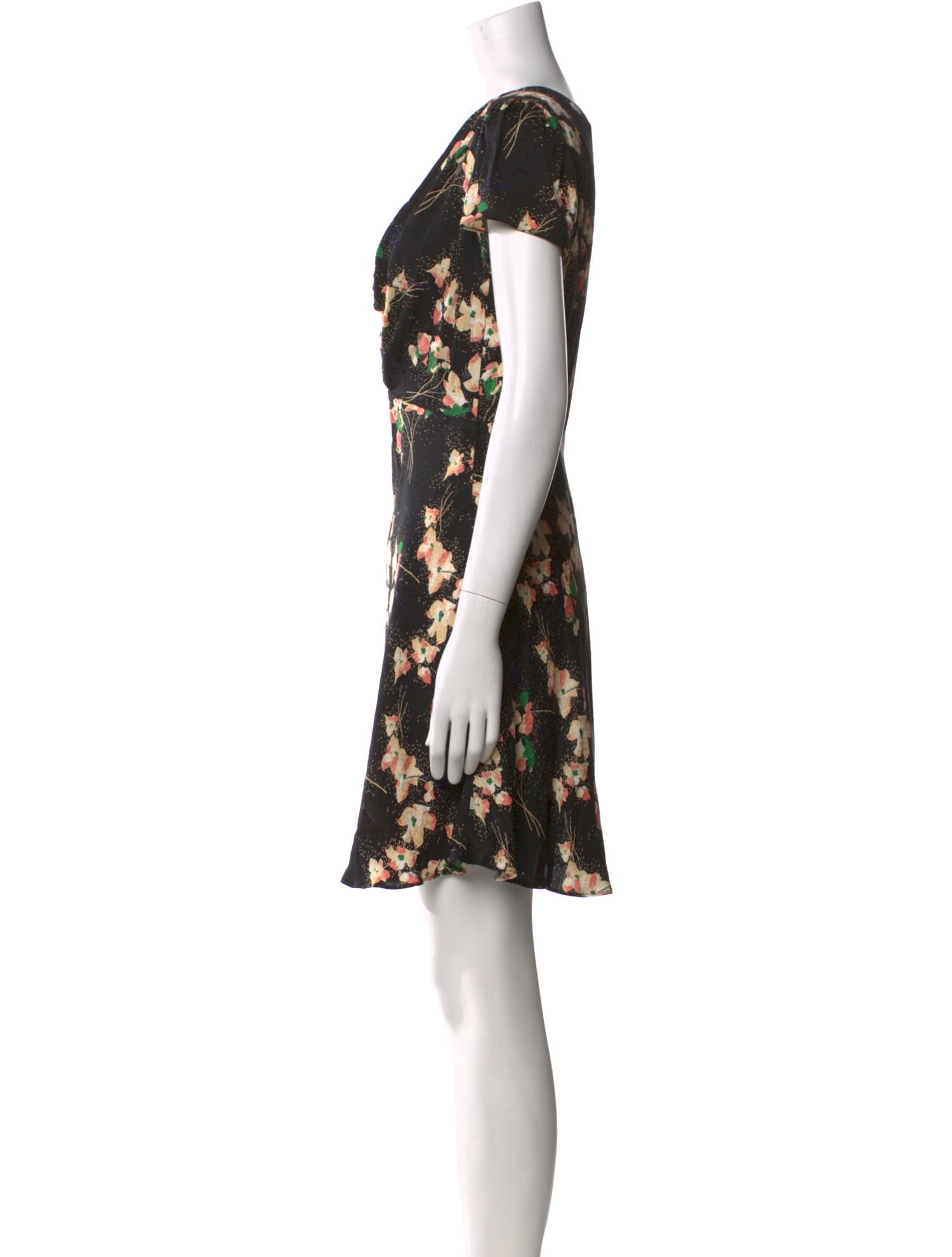 BA&SH Floral Print Mini Dress