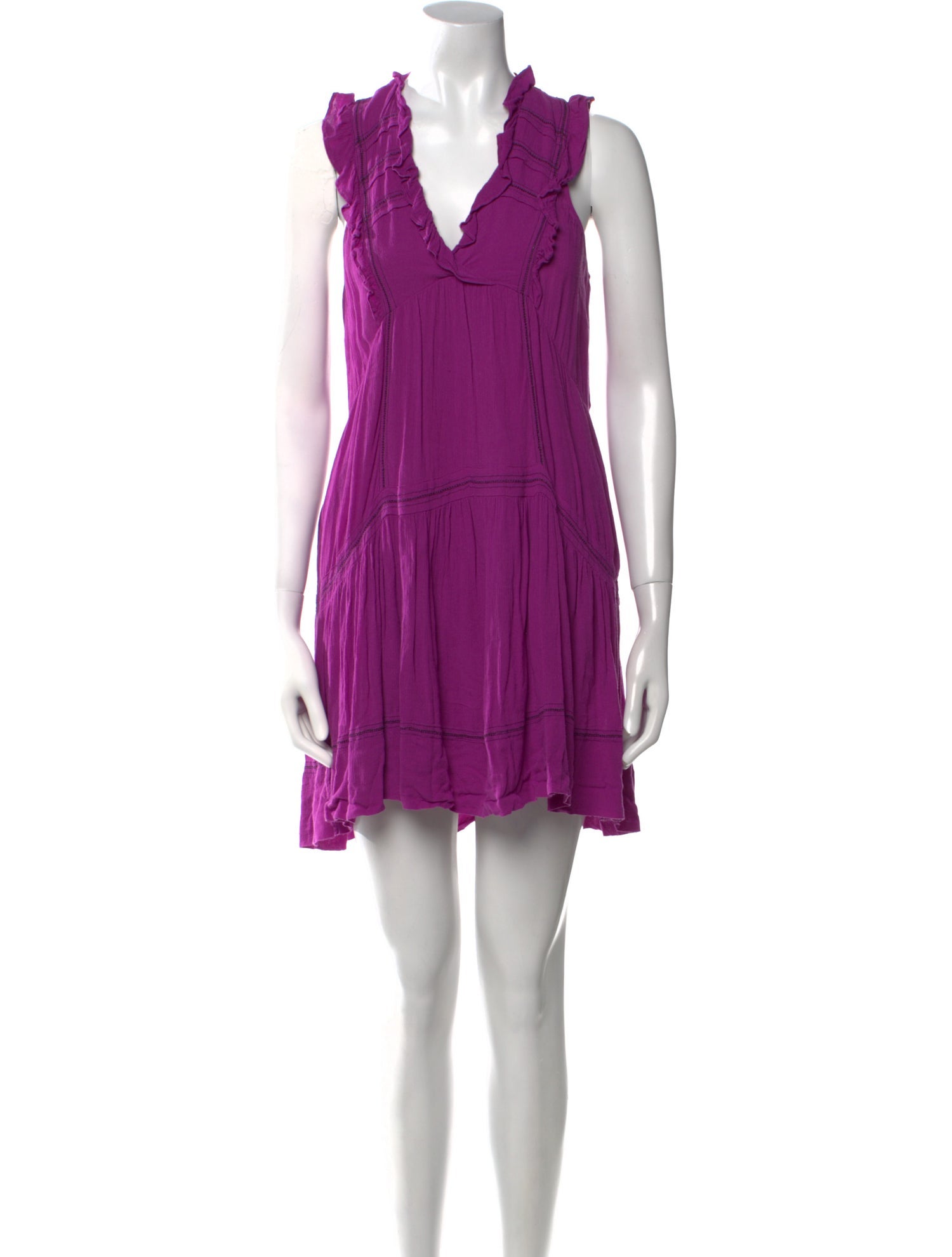 BA&SH V-Neck Mini Dress