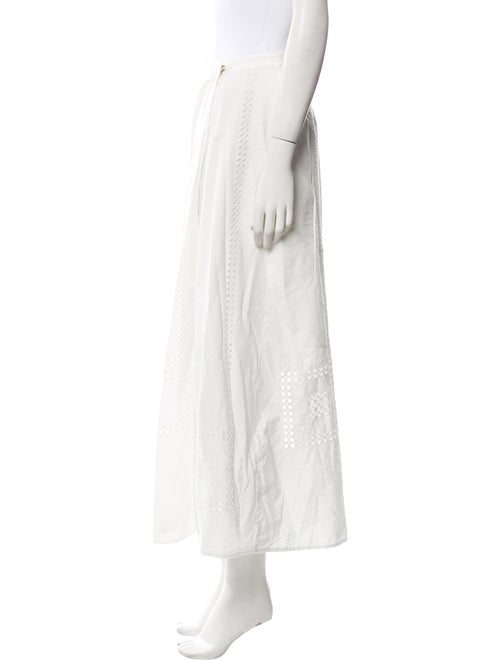 BA&SH Eyelet Trim Midi Length Skirt