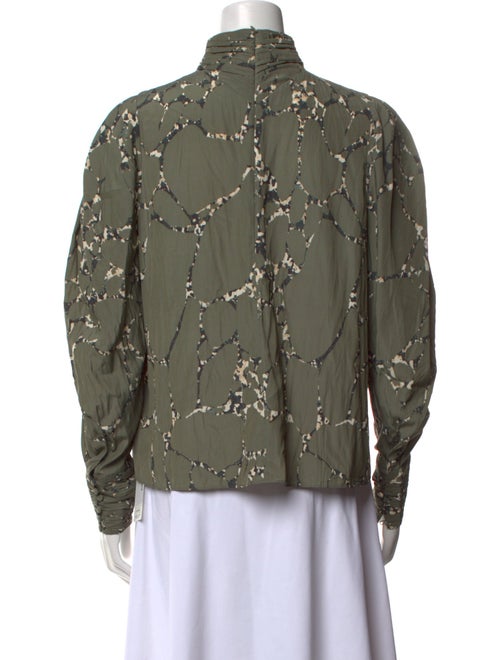 BA&SH Printed Mock Neck Sweatshirt