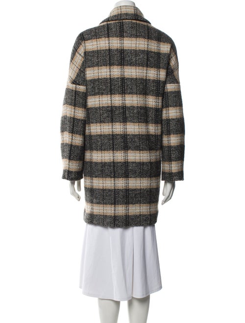 BA&SH Plaid Print Peacoat
