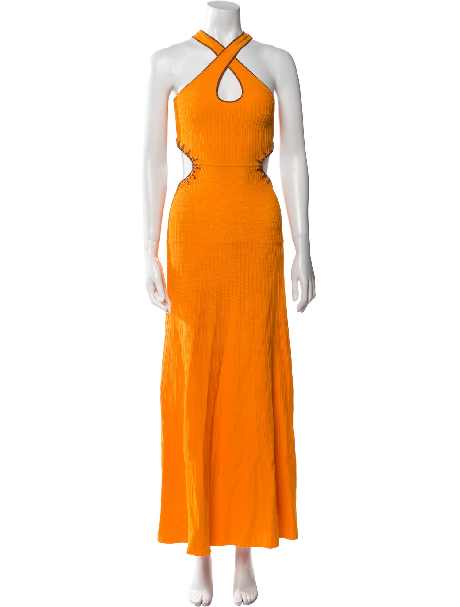 BA&SH Halterneck Long Dress