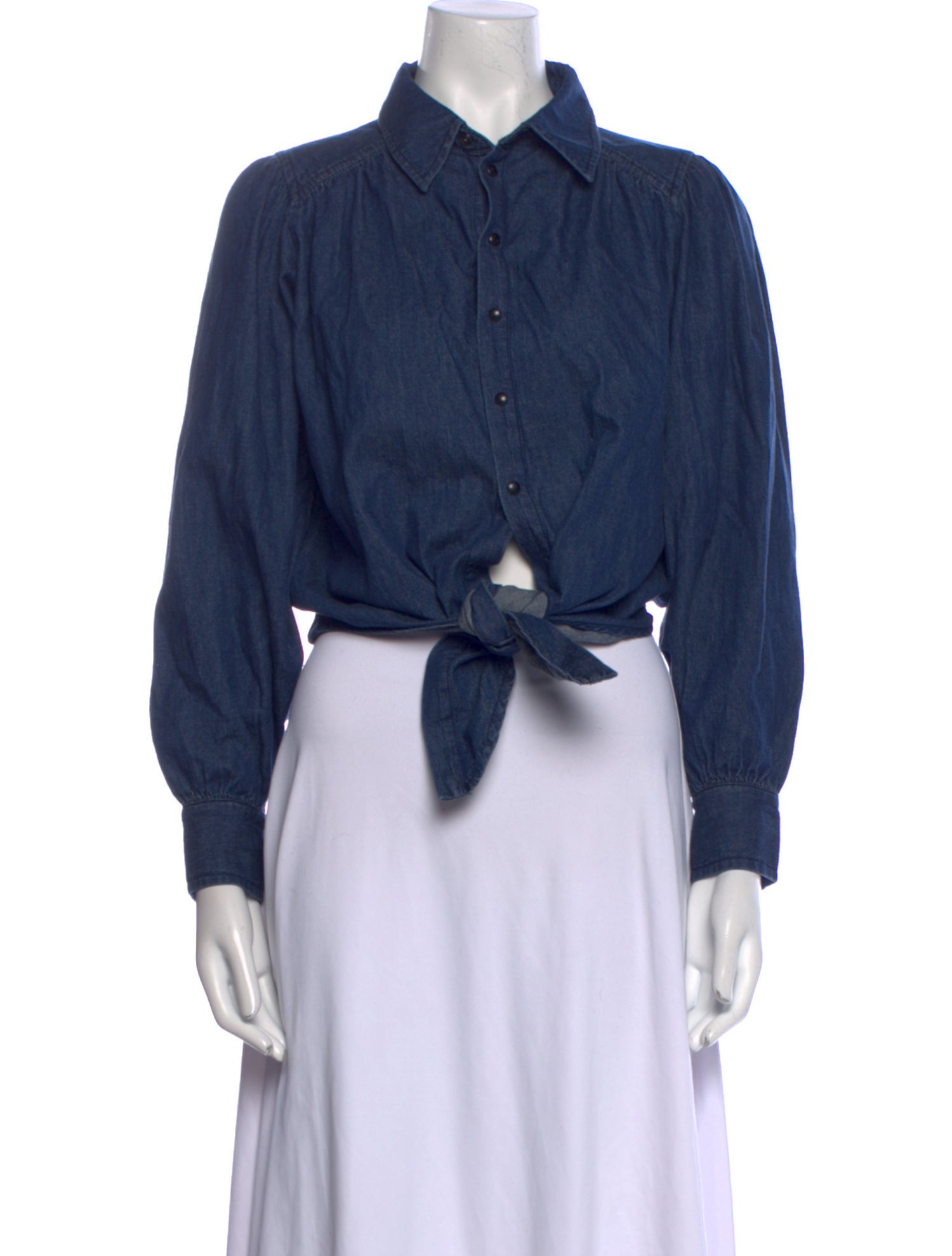 BA&SH Long Sleeve Crop Top