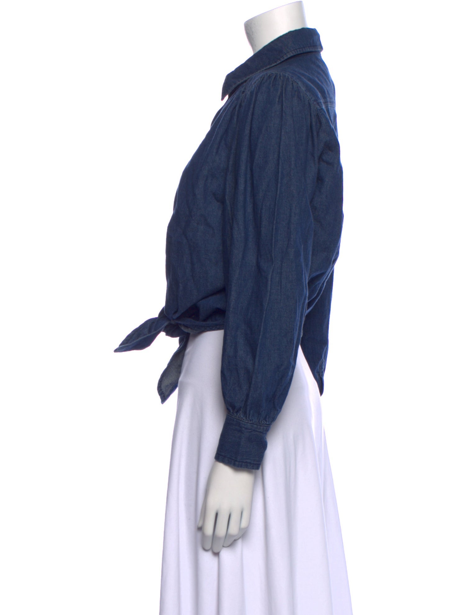 BA&SH Long Sleeve Crop Top