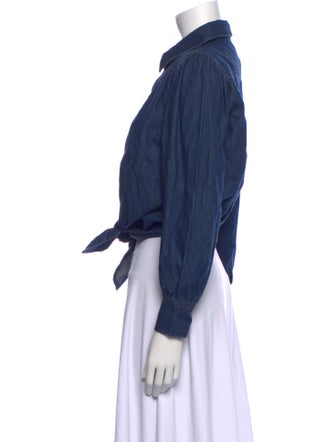 BA&SH Long Sleeve Crop Top