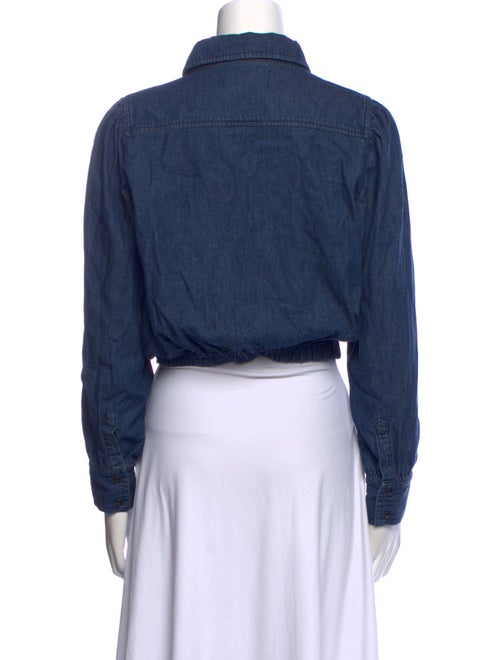 BA&SH Long Sleeve Crop Top