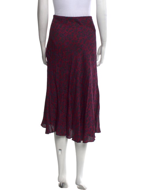 BA&SH Animal Print Midi Length Skirt