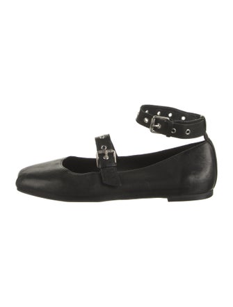 BA&SH Leather Mary Jane Flats