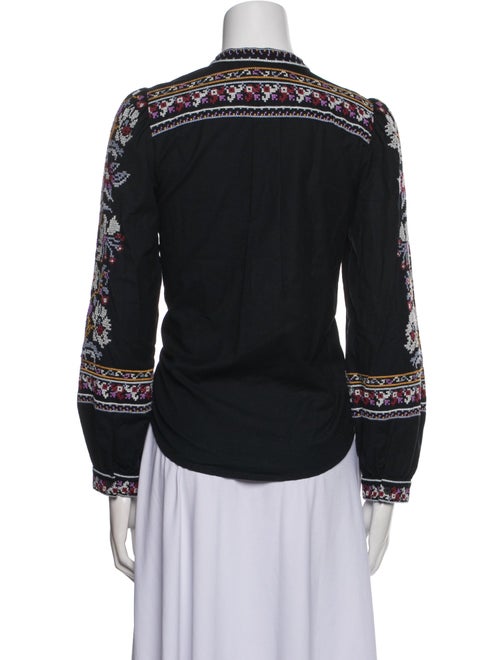 BA&SH Printed V-Neck Tunic