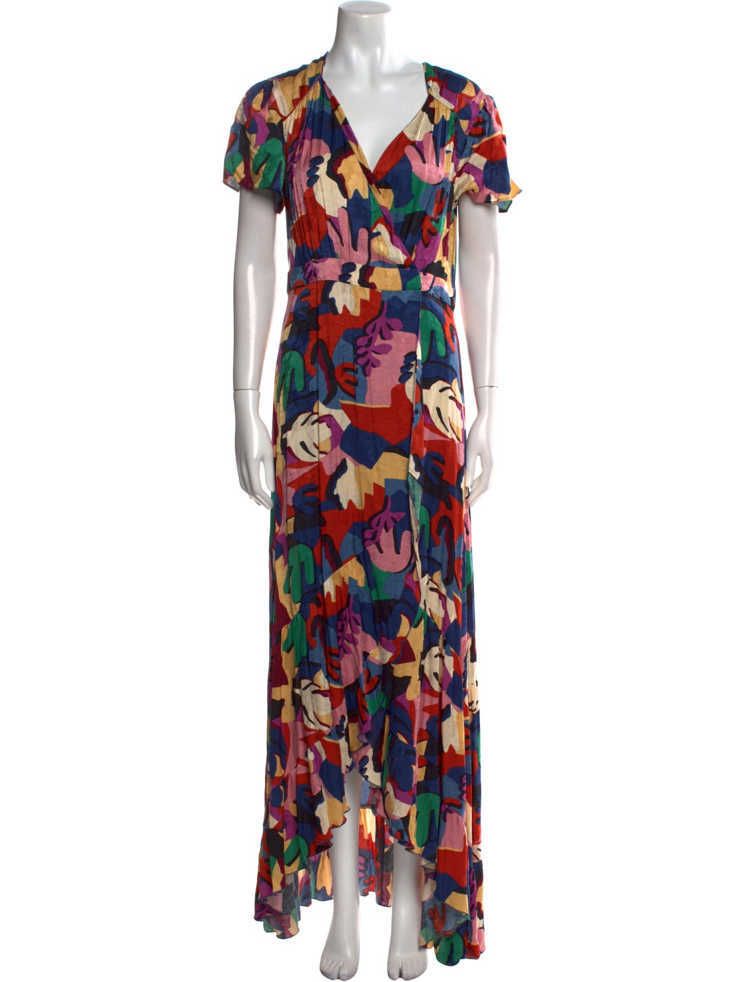 BA&SH Floral Print Long Dress