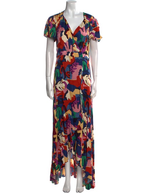 BA&SH Floral Print Long Dress