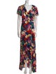 BA&SH Floral Print Long Dress