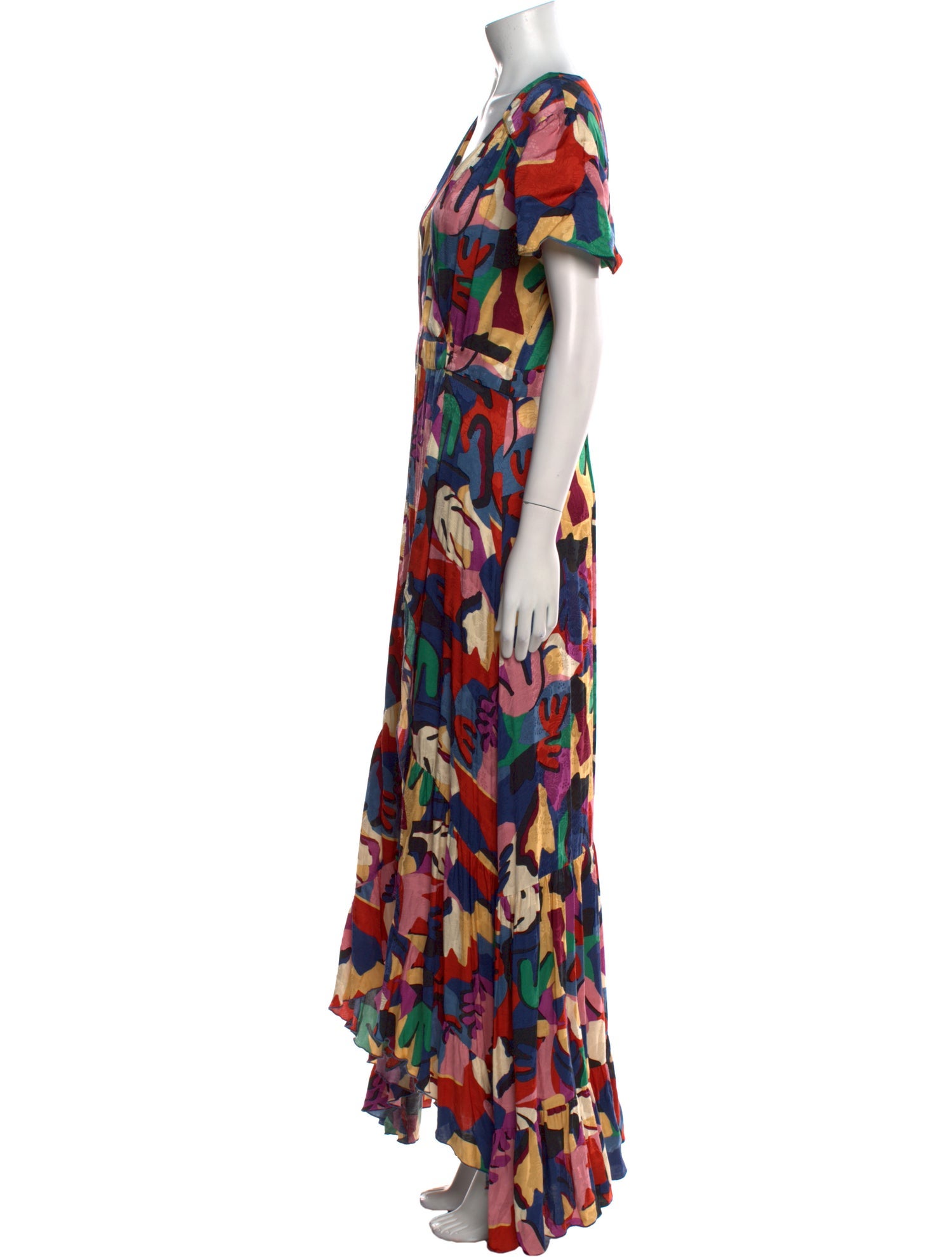 BA&SH Floral Print Long Dress