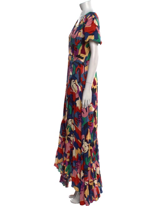 BA&SH Floral Print Long Dress