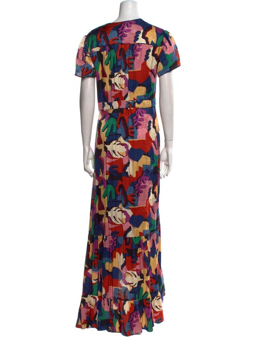 BA&SH Floral Print Long Dress